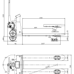 Paletni voziček HUB25KG