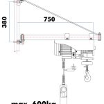 Vrtljiva ročica za ESZ SA600750