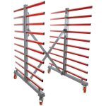 Dvostranski mobilni raztegljivi voziček TAW70DUO