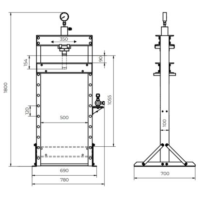 DELAVNIŠKA PREŠA/STISKALNICA WP 20 ECO HOLZMANN