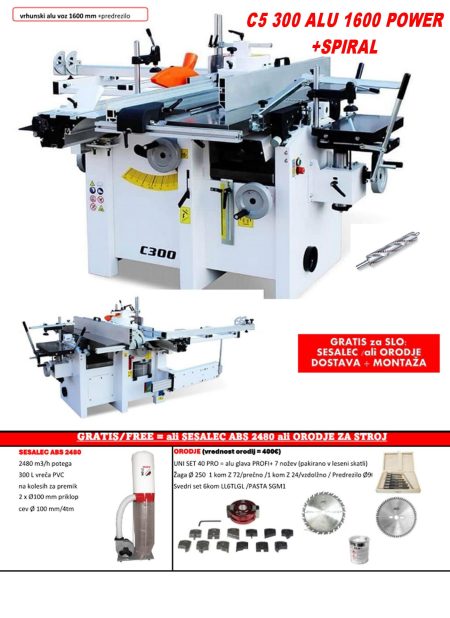 SUPER AKCIJA KOMBINIRKA C5 300 ALU 1600 POWER + SPIRAL SICAR