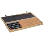 Set dlet za stružnico za les z izmenljivimi karbidnimi konicami H4TLGM