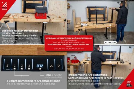 Električna višinsko nastavljiva delovna miza WB210ELIFT_230V