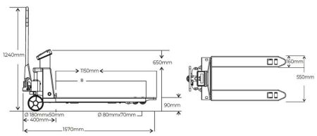 Paletni viličar z merilno funkcijo HUB30KG